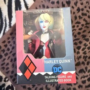 New Harley Quinn Talking Figure with Illustrated Book